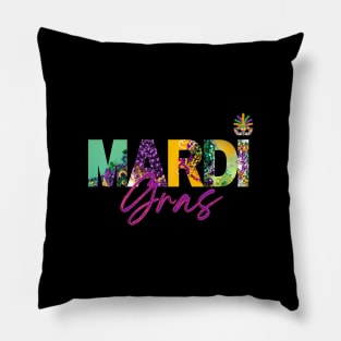 Funny Mardi Gras squad Pillow