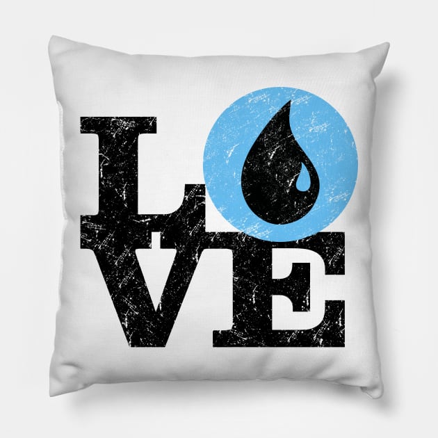 Love Blue Mana Magic The Gathering Pillow by KrateMilk