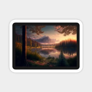 Classic Landscape Art Magnet