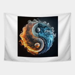 Yin Yang - Fire and Water Tapestry