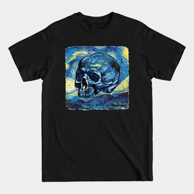 Discover Skull Van Gogh Style - Skull - T-Shirt