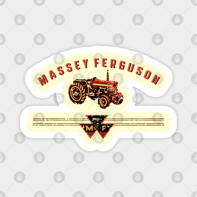 Massey Ferguson tractors Magnet by Midcenturydave