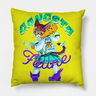 Feline Gangsta Pillow