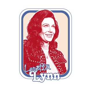 Loretta Lynn // Retro Style Country Music Fan Art Design T-Shirt