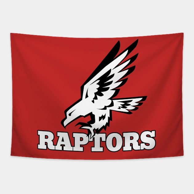 Raptor Mascot Tapestry by Generic Mascots