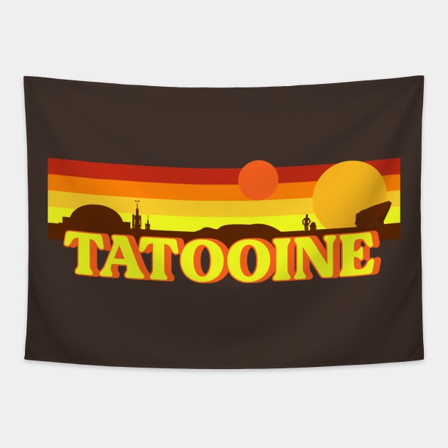 Visit Tatooine Tapestry by EnchantedTikiTees