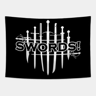 SWORDS! (dark) Tapestry