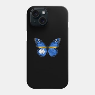 Nauruan Flag  Butterfly - Gift for Nauruan From Nauru Phone Case