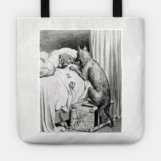 The Wolf and Reds Grandmother - Gustave Dore Tote