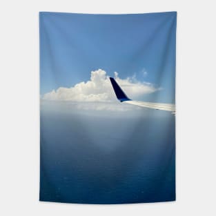 Airplane window view Tapestry