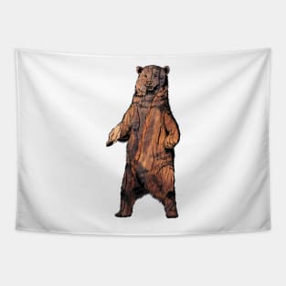 Wood Bear Tapestry