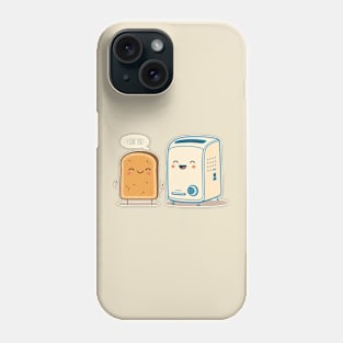 I Loaf You - Cute Bread and Toaster Phone Case