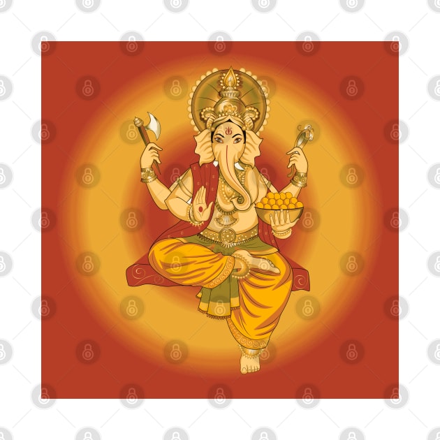 Ganesha , Hindu God Of Good Tidings by justrachna