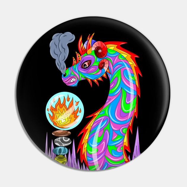 Mystical Dragon Pin by MelanieJeyakkumar