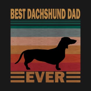 Dog Vintage Dachshund Dad Retro Wiener Dog s Retro Dachshund Dad Vintage Wiener Dog LoverClass paws T-Shirt