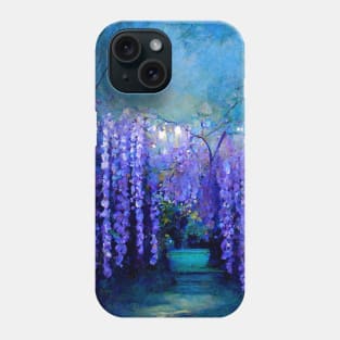 Floral Garden Purple Wisteria Phone Case