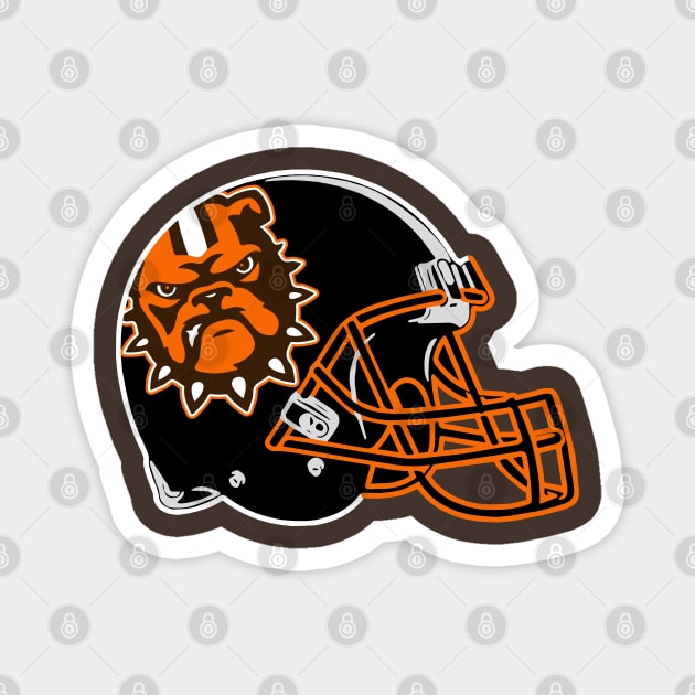 Helmet Browns Football - Fanart Design Magnet by calm andromeda