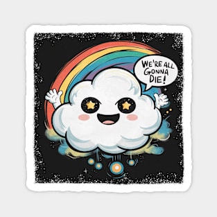 Cheerful Cloud and Rainbow Magnet