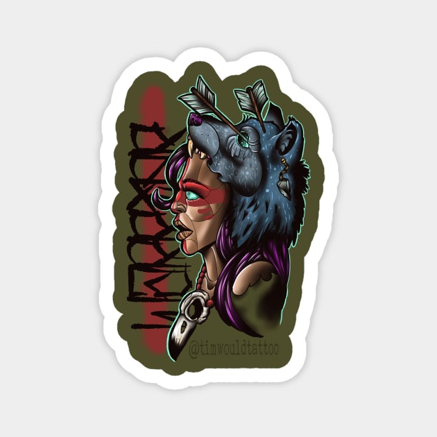 Warrior Woman Magnet by Timwould