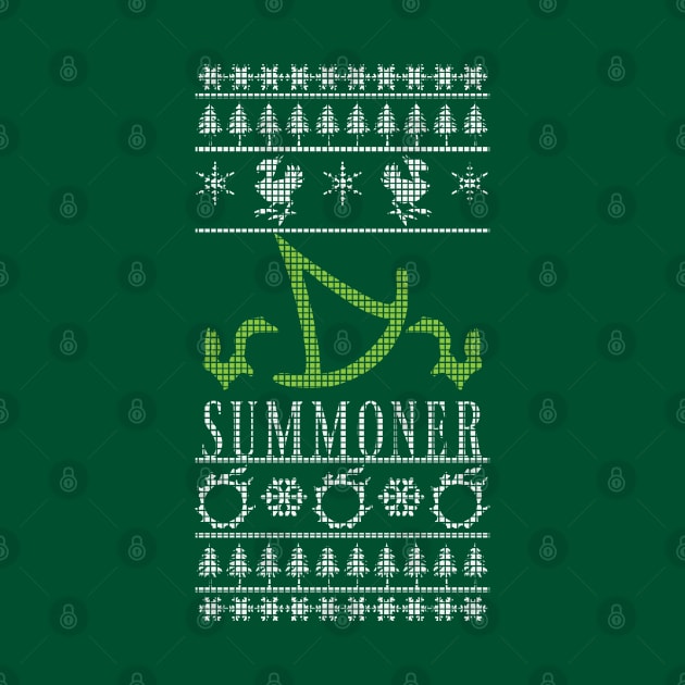 Final Fantasy XIV Summoner Ugly Christmas Sweater by TionneDawnstar