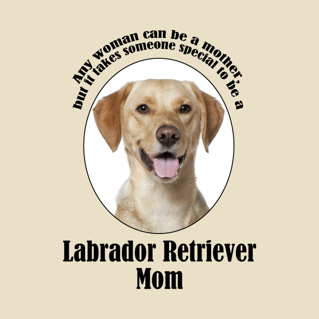 Disover Yellow Lab Mom - Labrador - T-Shirt