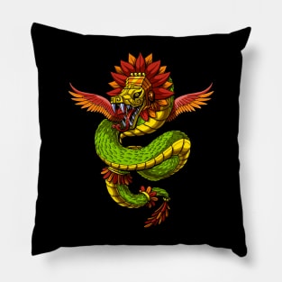 Quetzalcoatl Aztec God Pillow