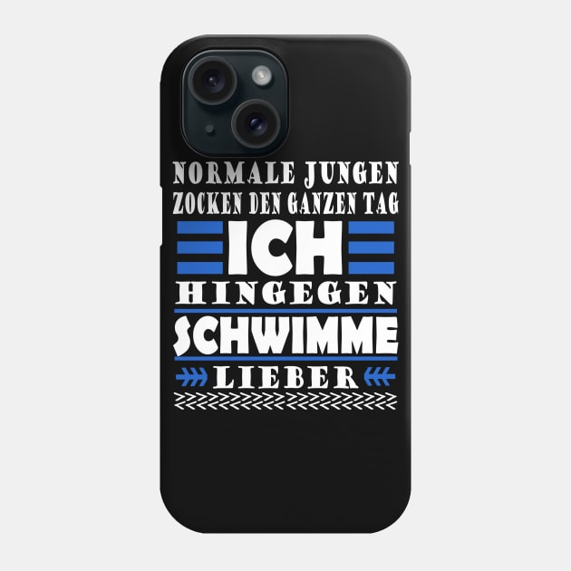 Schwimmen Wassersport Männer Kraulen Spruch Phone Case by FindYourFavouriteDesign