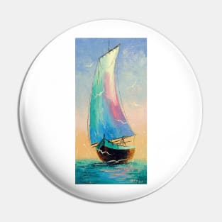 Sailboat in the sea Pin