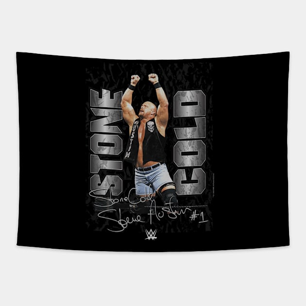 Stone Cold Steve Austin Autograph Tapestry by Holman