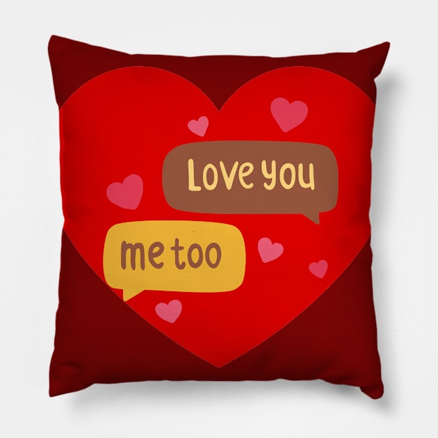 Love You Pillow by ShubShank