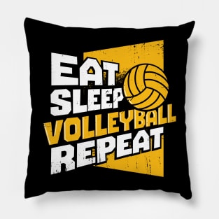 Eat Sleep Volleyball Repeat Pillow