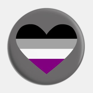 Ace pride heart Pin