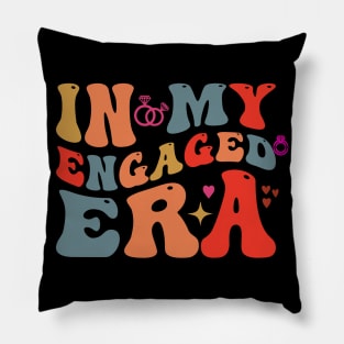 Retro In My Engaged Era Engagement Fiance Pillow