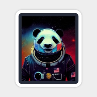 Panda Bear In Space Magnet