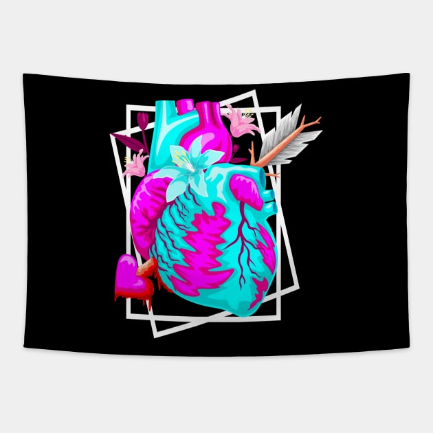 Foolish Heart Tapestry by RCM Graphix