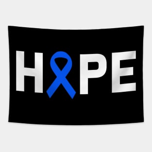 Hope Colon Cancer Awareness Zodiac Ribbon Support Gift Tapestry