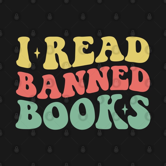 Vintage I Read Banned Books Geek Readers by zerouss