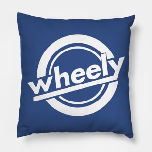 Wheely Logo White, Front Pillow