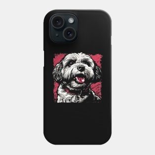 Retro Art Maltipoo Dog Lover Phone Case