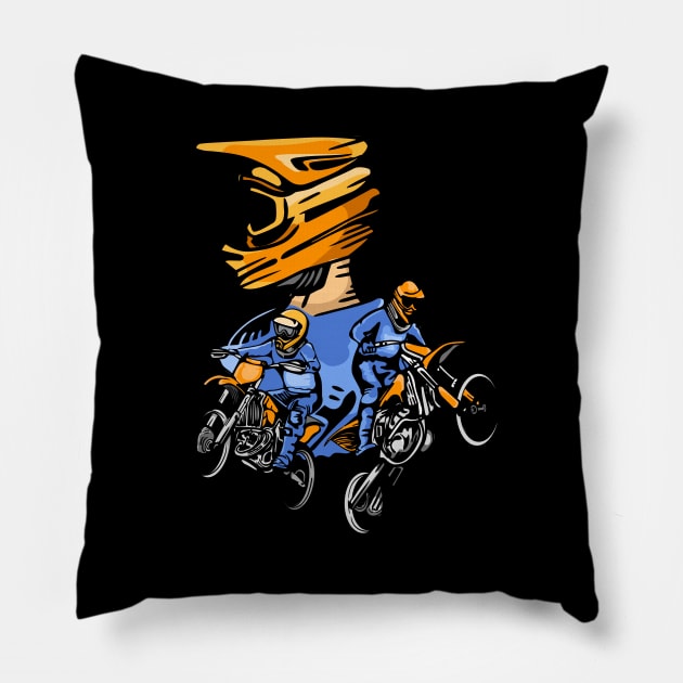 Trail Enduro Pillow by Stenau Artwerk