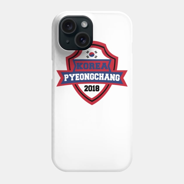 Team Korea Pyeongchang 2018 Phone Case by OffesniveLine