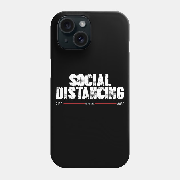 Social distancing stay away Phone Case by Your Design