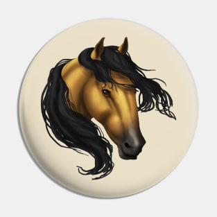 Horse Head - Buckskin Pin