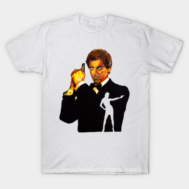 James Bond 007 The Living Daylights Movie poster white t shirt Timothy Dalton