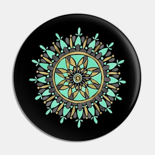 Mint Mandala Pin