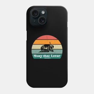 Fighter's Sunset Muay Thai Tee - Born to Kick Phone Case