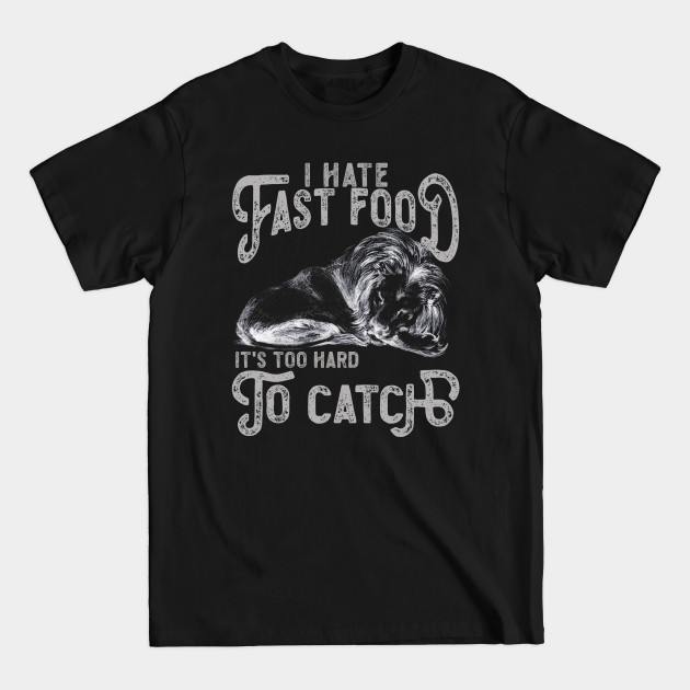 Disover I Hate Fast Food, It's Too Hard To Catch - Lion Sketch - Tiger - T-Shirt