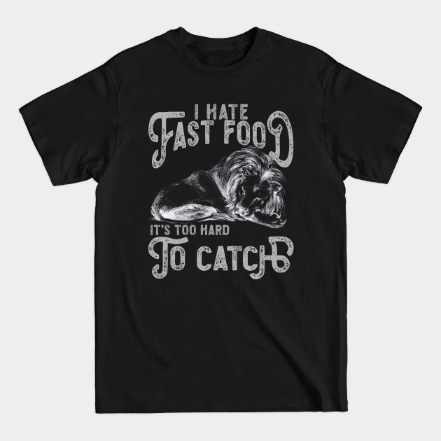 Discover I Hate Fast Food, It's Too Hard To Catch - Lion Sketch - Tiger - T-Shirt