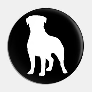 Rottweiler Silhouette Pin