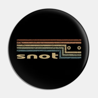 Snot Cassette Stripes Pin